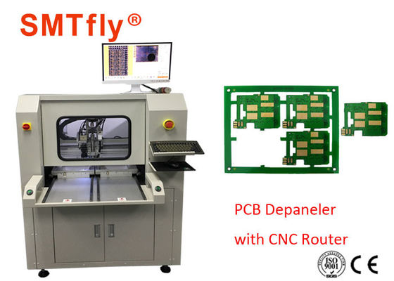 Çin 80mm / S, 0.1mm Kesim Hassas ile Yalnız CNC PCB Depaneling Yönlendirici Makinesi Standı Tedarikçi